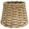 vidaXL Ceiling Lamp Shade Brown &Oslash;20x15 cm Wicker