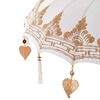 vidaXL Balinese Parasol Cream 95 x 95 x 260 cm Cotton and solid wood