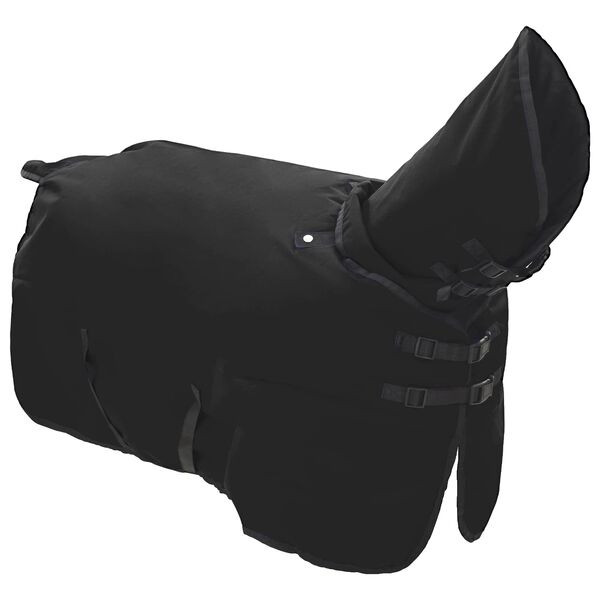 vidaXL Horse Blanket Full Black 95 cm Polyester
