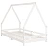vidaXL Kids Bed Frame White 90x190 cm Solid Wood Pine