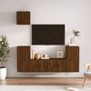 vidaXL 5 Piece TV Cabinet Set Brown Oak Engineered Wood