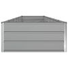 vidaXL Planter Light Grey 580 x 100 x 45 cm Galvanised Steel