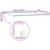 vidaXL Retractable Awning Blue and White 500 x 300 cm