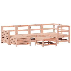 vidaXL 7 Piece Garden Sofa Set Solid Wood Douglas Fir
