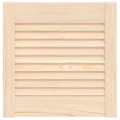 vidaXL Cabinet Door Louvred Design 39.5x39.4 cm Solid Wood Pine