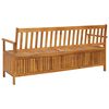 vidaXL Garden Storage Bench 170 cm Solid Acacia Wood