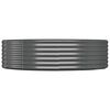 vidaXL Garden Raised Bed Galvanised Steel 140x140x36 cm Anthracite