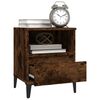 vidaXL Bedside Cabinet Smoked Oak 40x35x50 cm