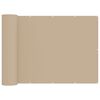 vidaXL Balcony Privacy Screen 150 x 300 cm Polyester Beige