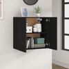 vidaXL Wall Cabinet Black 60x31x60 cm Engineered Wood
