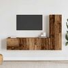 vidaXL Wall Mounted TV cabinets 3 pcs Old Wood Engineered Wood