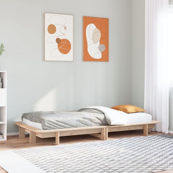 vidaXL Bed Frame without Mattress 90x200 cm Solid Wood Pine