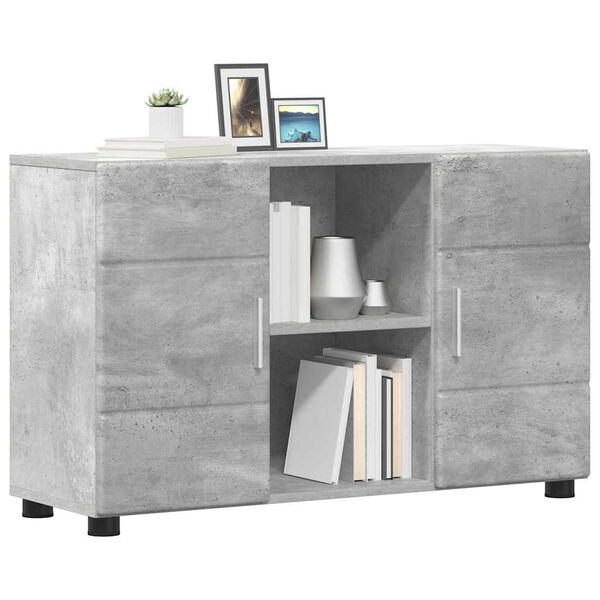vidaXL Sideboard Concrete Grey 88.5 x 30.5 x 55.5 cm Engineered Wood