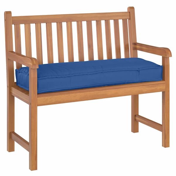 vidaXL Pallet Cushion for Bench Royal blue 110 x 40 x 8 cm