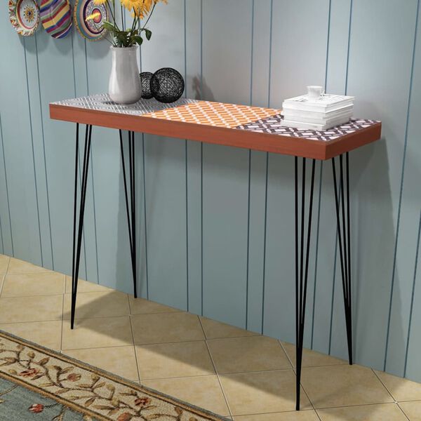 vidaXL Console Table 90x30x71.5 cm Brown