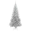vidaXL Christmas Tree with 300 LEDs with Stand Silver 210 cm PET