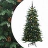 vidaXL Artificial Hinged Christmas Tree 150 cm 150 LEDs Warm White