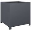 vidaXL Garden Planter Anthracite 50x50x50 cm Steel