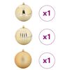 vidaXL Christmas Bauble Set 3 pcs Gold Plastic