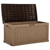 vidaXL Garden Storage Box 335 L Mocha-Chocolate PP Rattan
