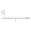 vidaXL Metal Bed Frame without Mattress with Headboard White 180x200cm