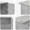 vidaXL Reception Desk Concrete Grey 200x50x103.5 cm Engineered Wood