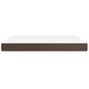vidaXL Pocket Spring Bed Mattress Brown 140x190x20 cm Faux Leather