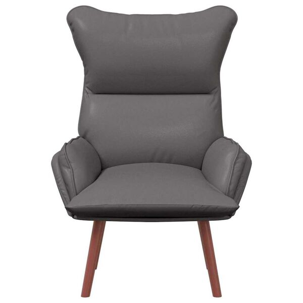 vidaXL Armchair Grey 69 x 74 x 93 cm Artificial Leather