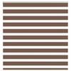 vidaXL Zebra Blind Brown 150x150 cm Fabric Width 145.9 cm Polyester