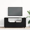 vidaXL TV Cabinet with Wheels Black Oak 102x34.5x43 cm Engineered Wood