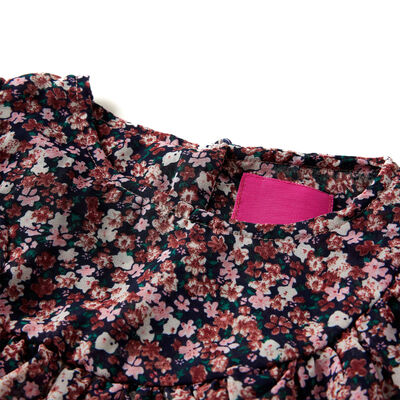 Kids' Shirt with Long Sleeves Dark Pink 128