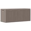 vidaXL Garden Storage Box 270L Brown PP Wood Look