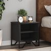 vidaXL Bedside Cabinet Black 2 pcs 40x30x40 cm Engineered Wood