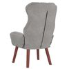 vidaXL Armchair Light Grey 69 x 74 x 93 cm Velvet