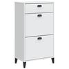 vidaXL Shoe Cabinet VIKEN White Engineered Wood