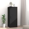 vidaXL Hanging Wall Cabinet Black 34.5x34x90 cm Engineered Wood