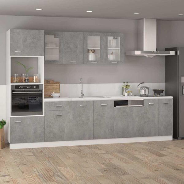 vidaXL Bottom Cabinet Lyon Concrete Grey 60x46x81.5 cm Engineered Wood