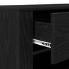 vidaXL TV Cabinet Black Oak 100 x 35 x 40 cm Engineered Wood