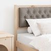 vidaXL Headboard Other Brown and taupe 75 cm Solid pine wood