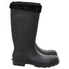 vidaXL Rian Boots with Removable Socks Black Size 44 PVC