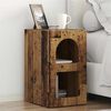 vidaXL Bedside Table Old Wood 29.5 x 33.5 x 50 cm Engineered Wood