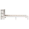 vidaXL Bookcase Bed without Mattress White 75x190 cm Small Single Solid Wood Pine