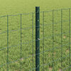 vidaXL Fence and Post Green 0.6 x 25 m Steel