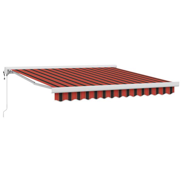 vidaXL Awning Orange and Brown 300 x 250 x 165 cm
