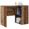 vidaXL Desk with Shelf Old Wood 102 x 50 x 75 cm Engineered Wood