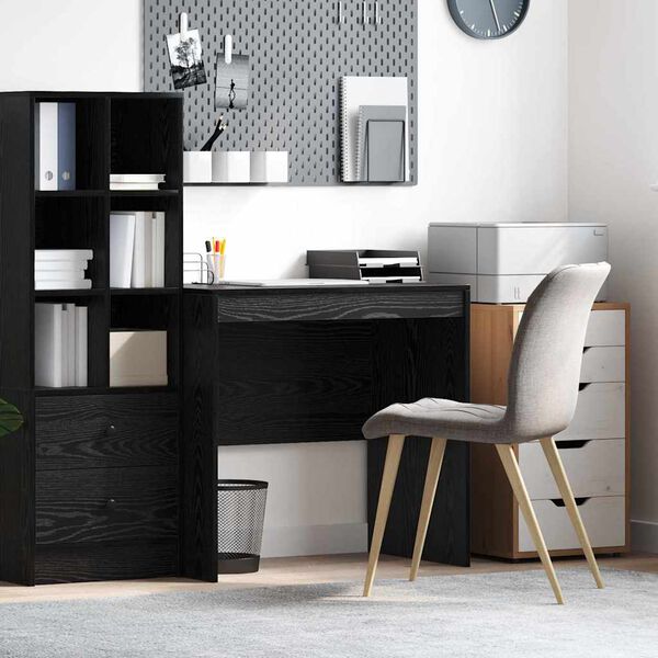 vidaXL Desk Black Oak 80 x 50 x 76 cm