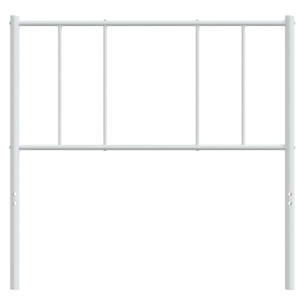 vidaXL Metal Replace Headboard White 100 cm