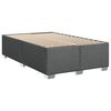 vidaXL Box Spring Bed with Mattress Dark Grey 100x200 cm Fabric