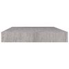 vidaXL Floating Wall Shelf Concrete Grey 50x23x3.8 cm MDF