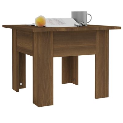 vidaXL Coffee Table Brown Oak 55x55x42 cm Engineered Wood